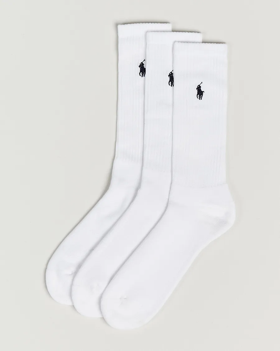 3-Pack Crew Sock White