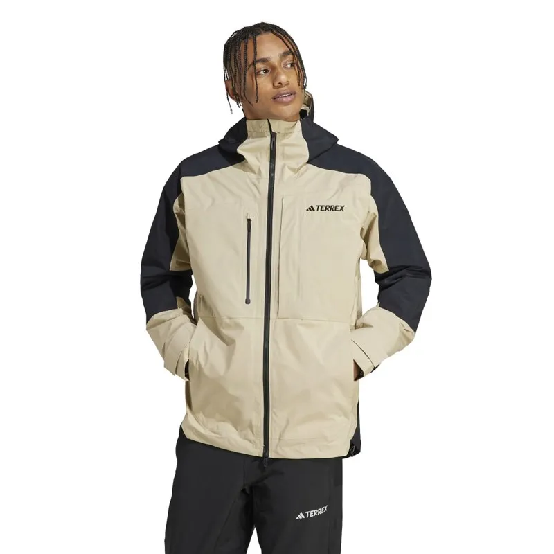 adidas Herren Terrex Xploric Rain.rdy Wasserdichte Kapuzenjacke Savanne
