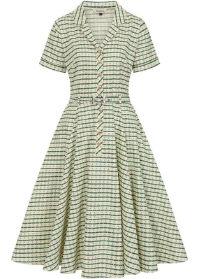 Banned Bella Anchor Ahead 50's Swing Kleid Grün
