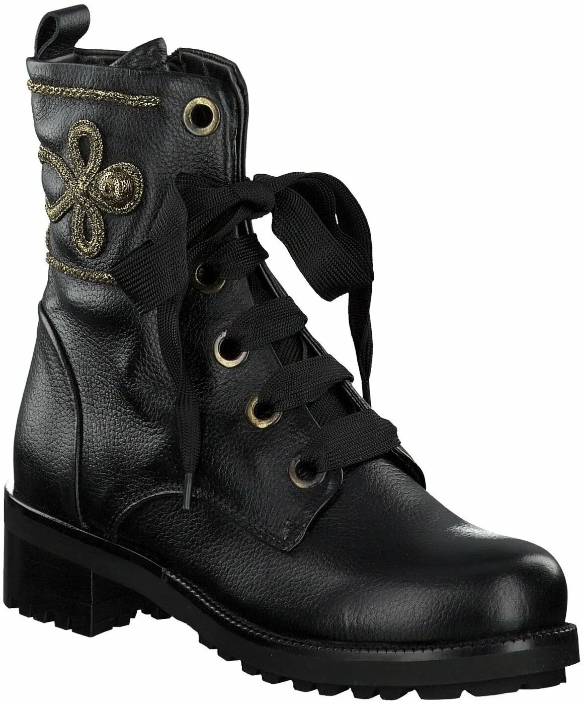 Boots aus Leder 102001697138 (Schwarz)