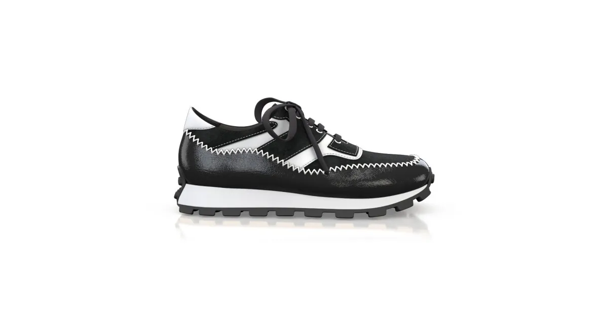 Damen Leder Laufschuhe 55009