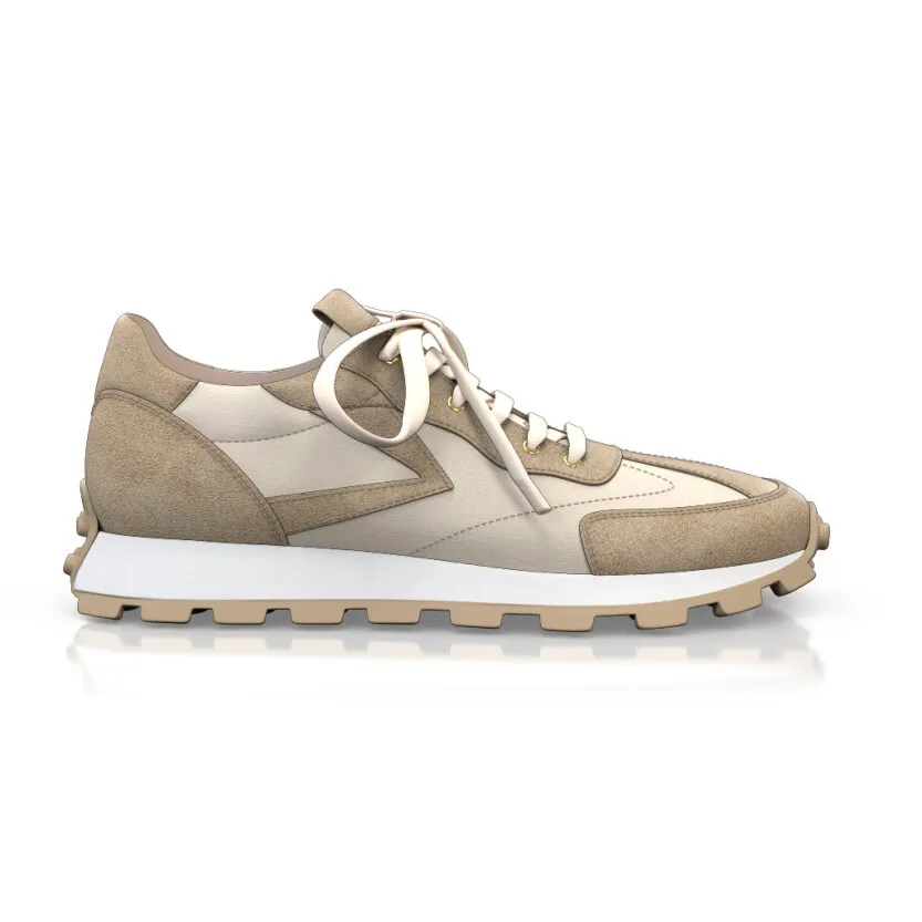 Damen Leder Laufschuhe 56452