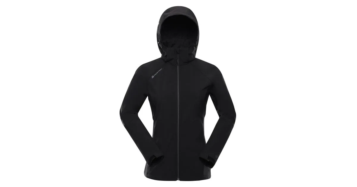 Damen Softshelljacke ALPINE PRO HOORA schwarz XL