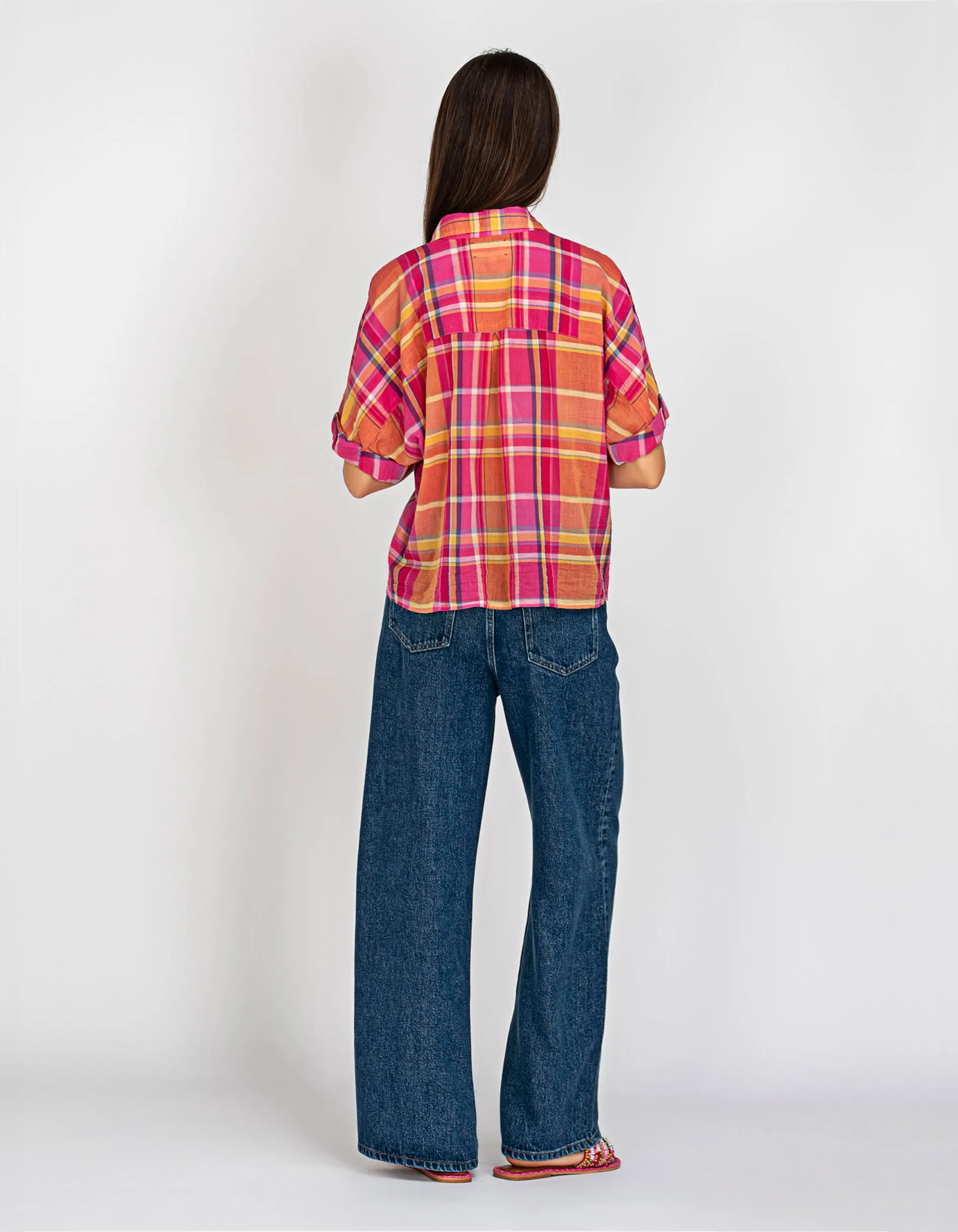 Frame Drawstring Wide Leg Blue // Wide-Leg Bundfalten-Jeans mit Tunnelzug