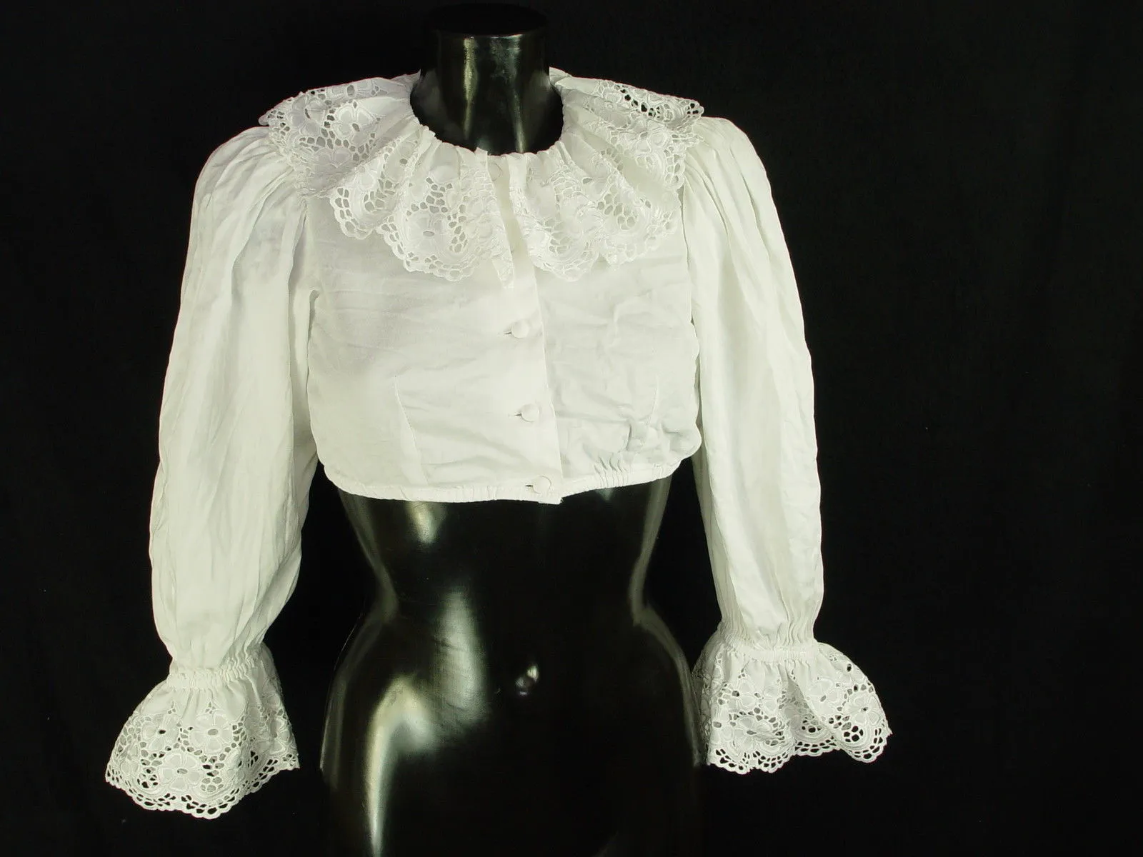 Gr.36 Dirndlbluse Bluse für Dirndl Trachtenbluse B1353
