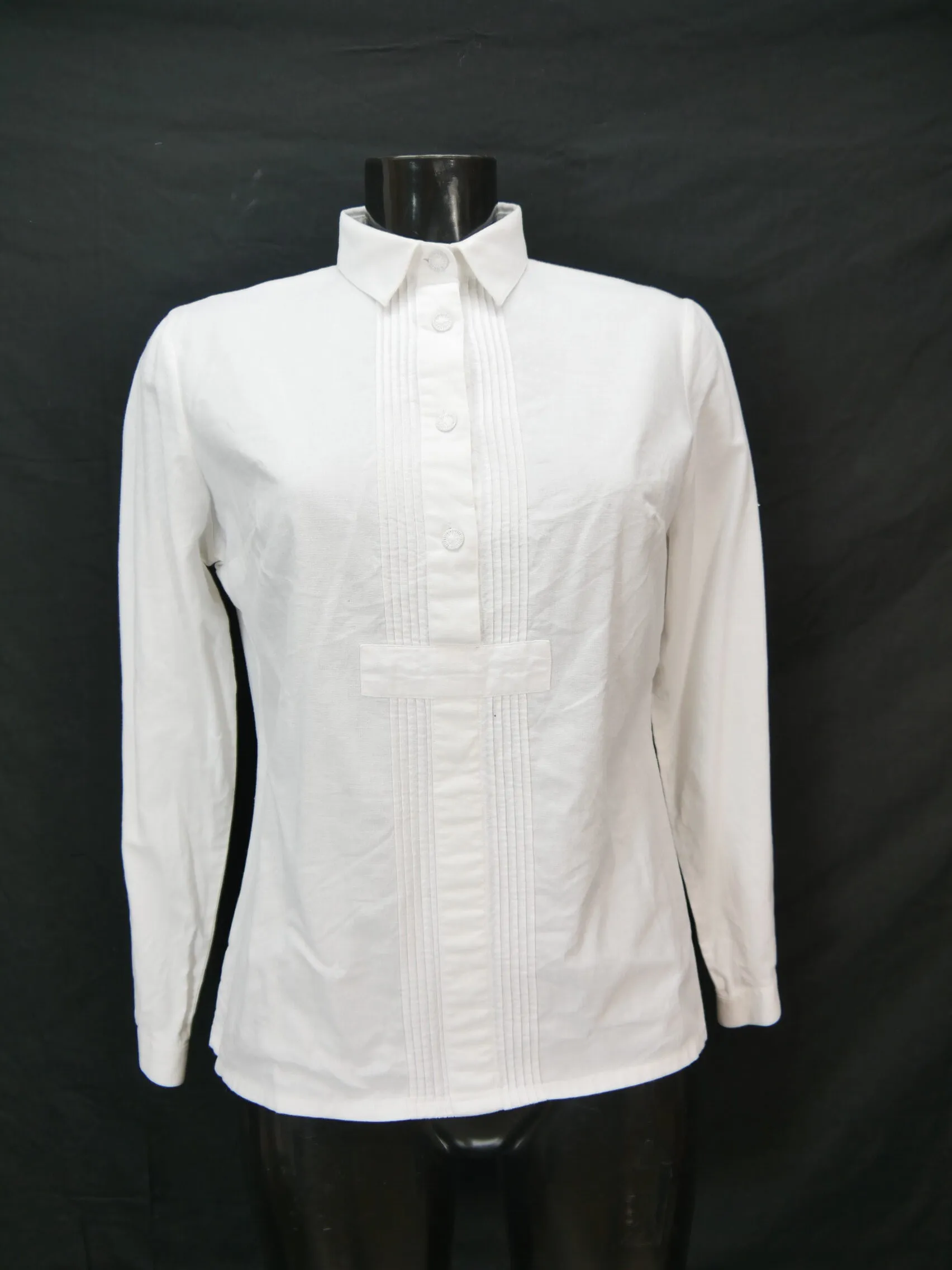 Gr.42 Trachtenbluse weiß Bluse für Dirndl Künzel Baumwolle schlicht TB9086