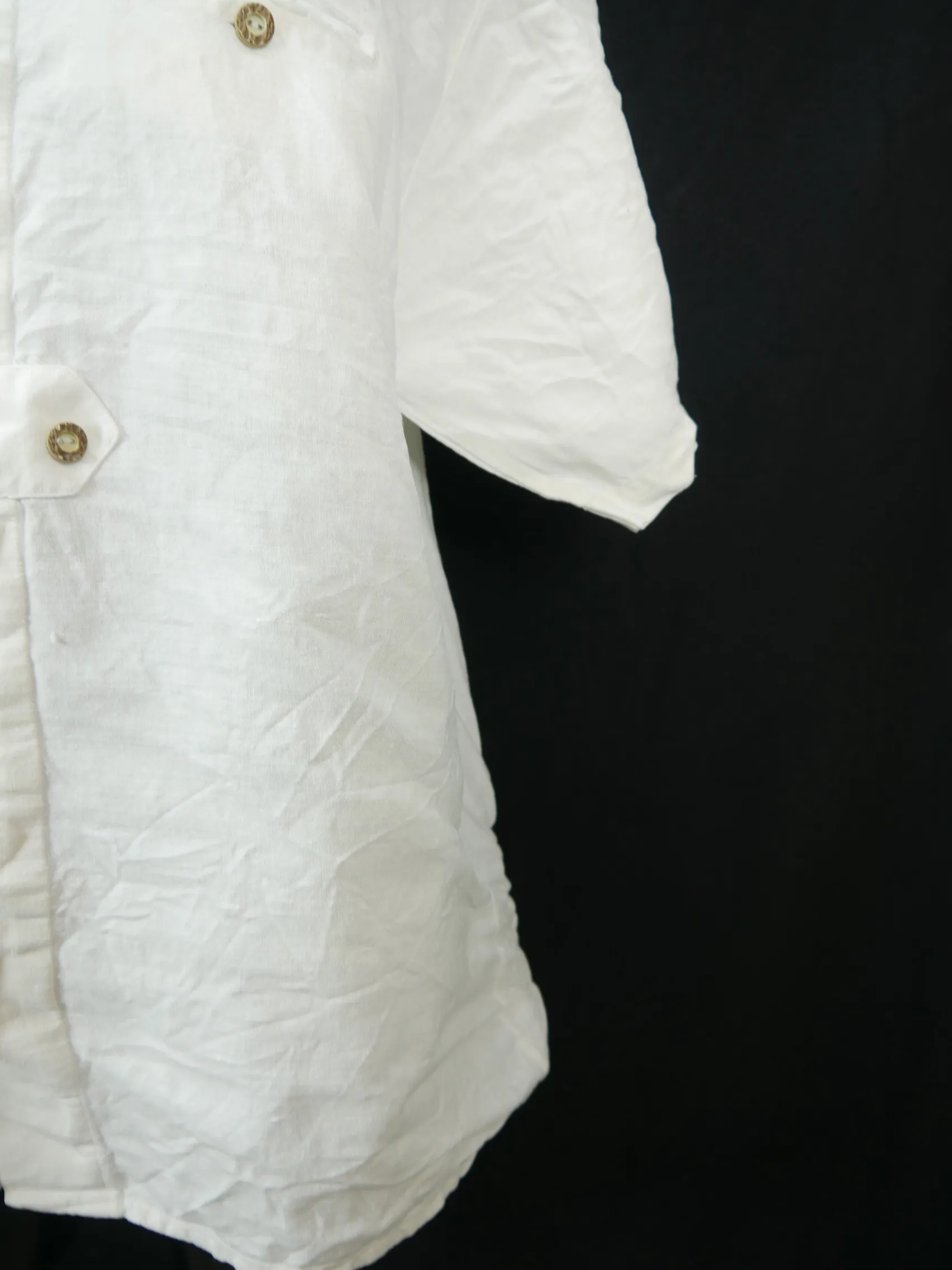Gr.50 Trachtenbluse weiß Bluse OS Baumwollmischung mit Stickerei TB7448