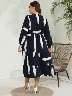 Heidi-Mode | Plus Size Kleid Mit Rüsche Zoom