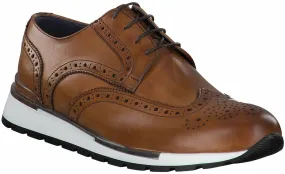 Herren-Schnürschuhe aus Leder 243221856149 (Braun)