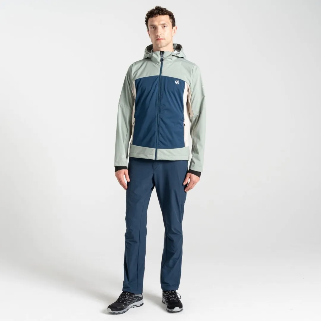 Herren-Softshelljacke Dare2b MOUNTAINEER blau/hellgrün 3XL