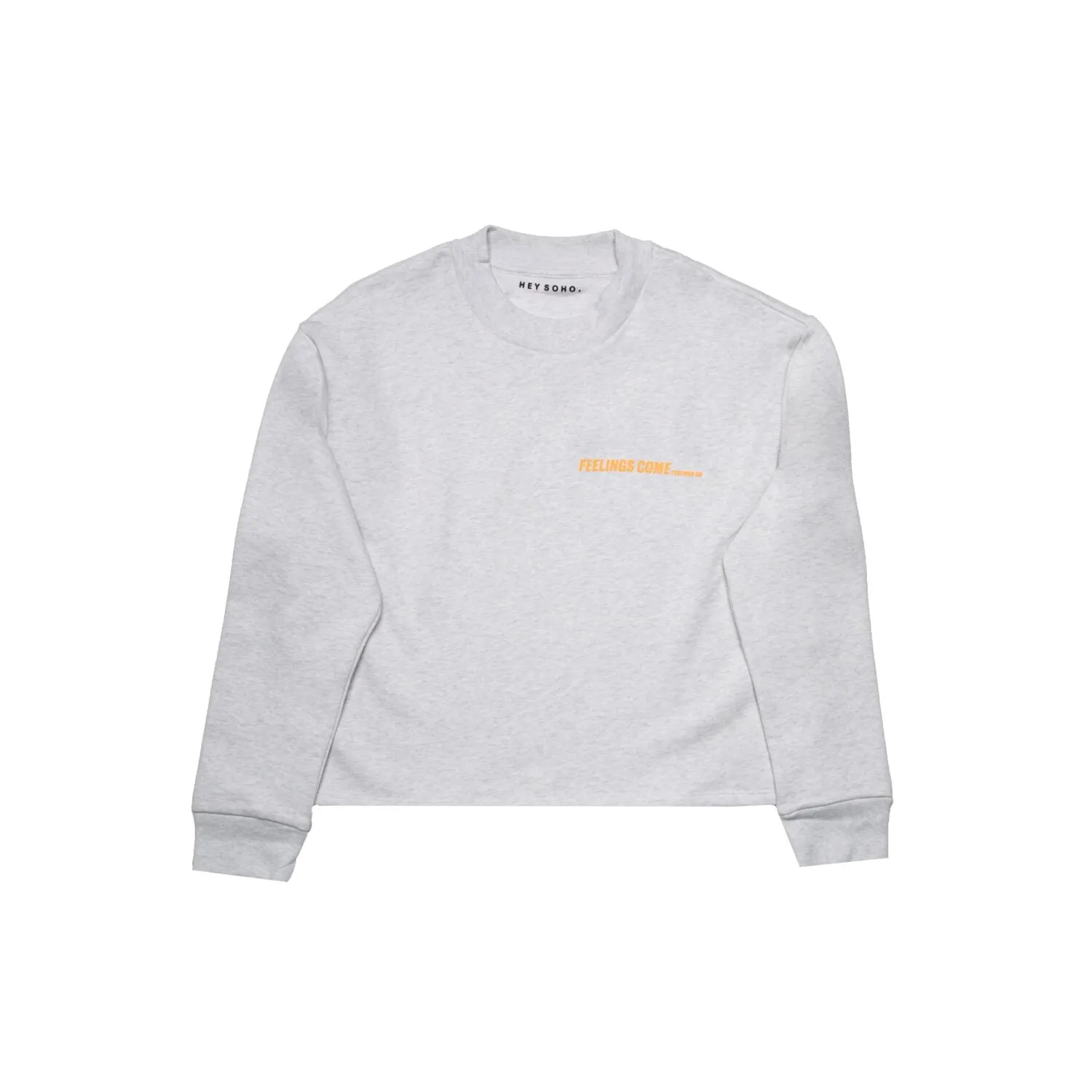 hey soho Cropped Sweater "Feelings come Feelings go"