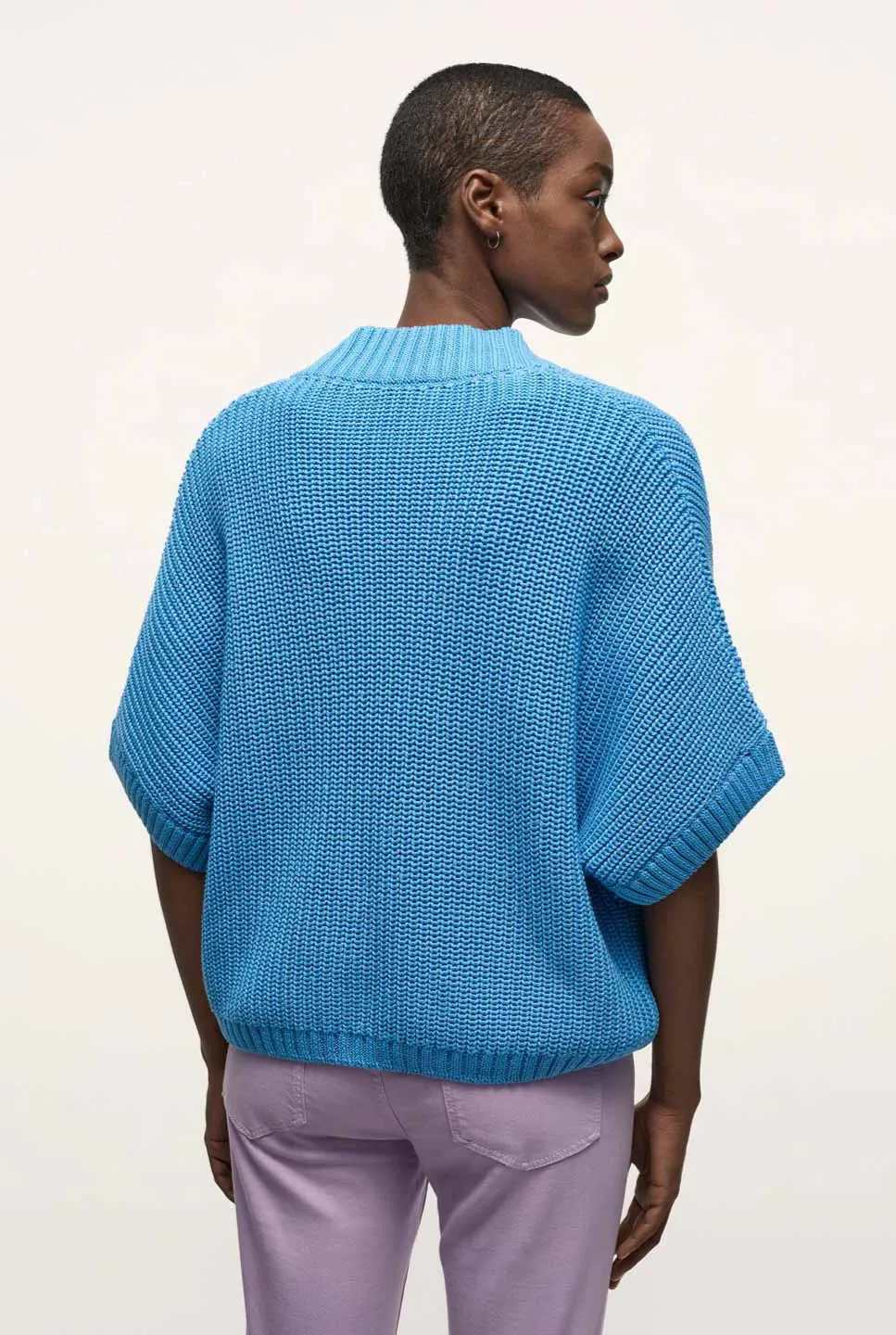  KIMONO-STRICKJACKE GOTS Strandkimono | blue sea 