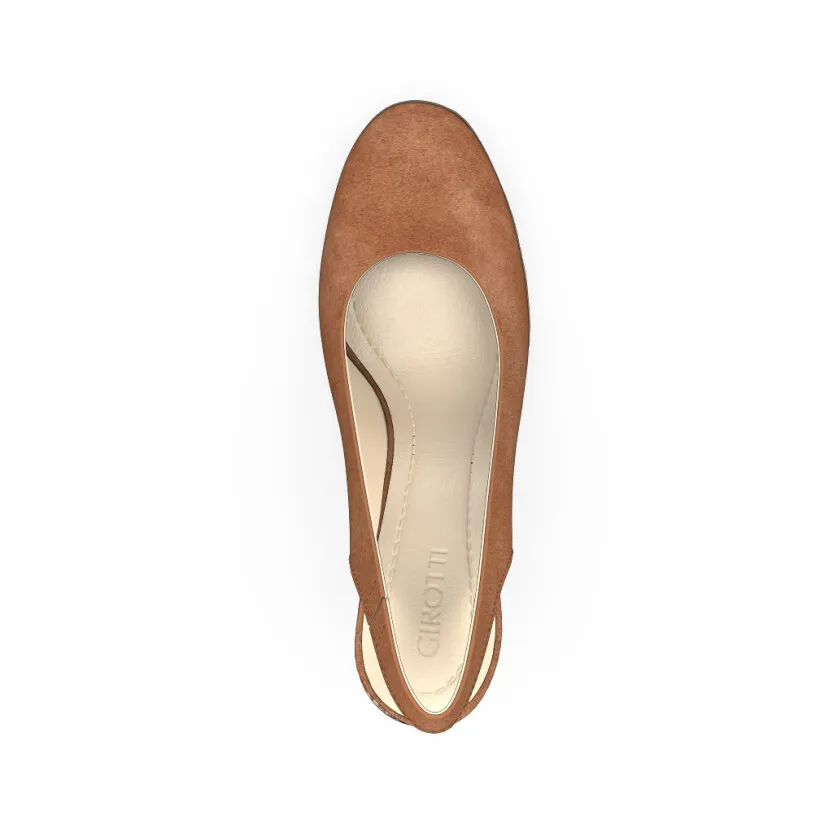 Klassische Block Heel Schuhe 33068