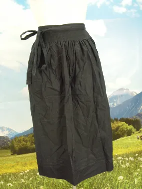lange Dirndlschürze märchenhaft elegant einfarbige  Dirndl-Schürze  TS930