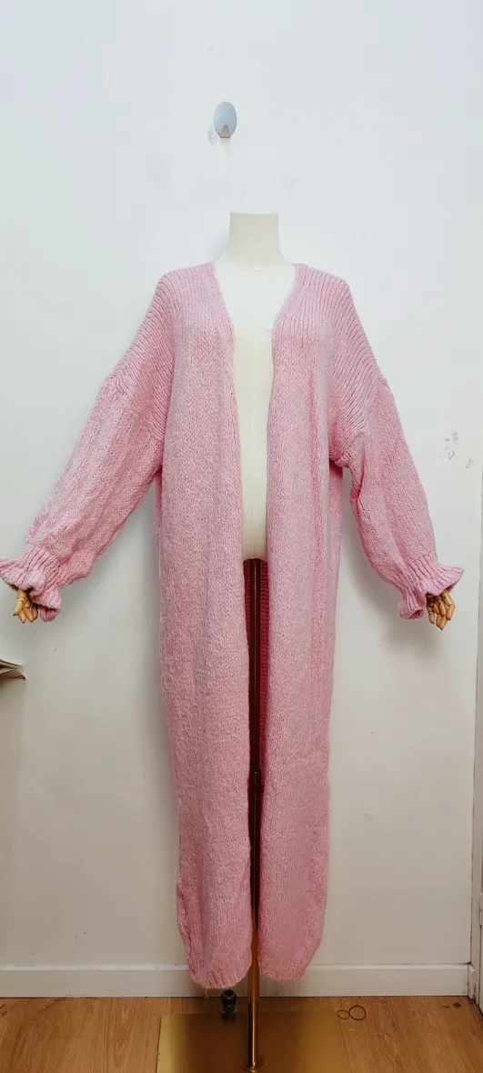 LANGE OVERSIZE-STRICKWESTE