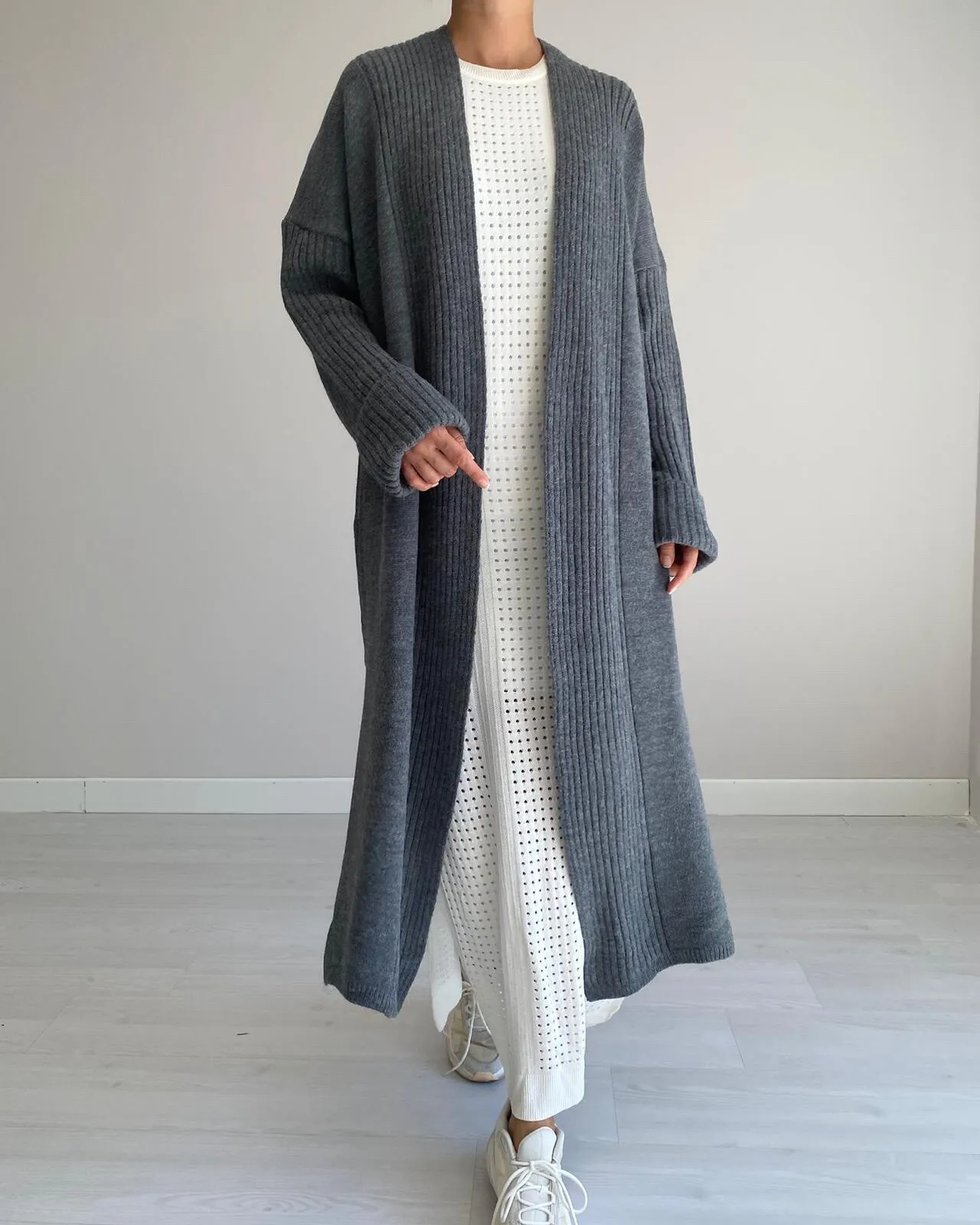 Lange Strickweste DON