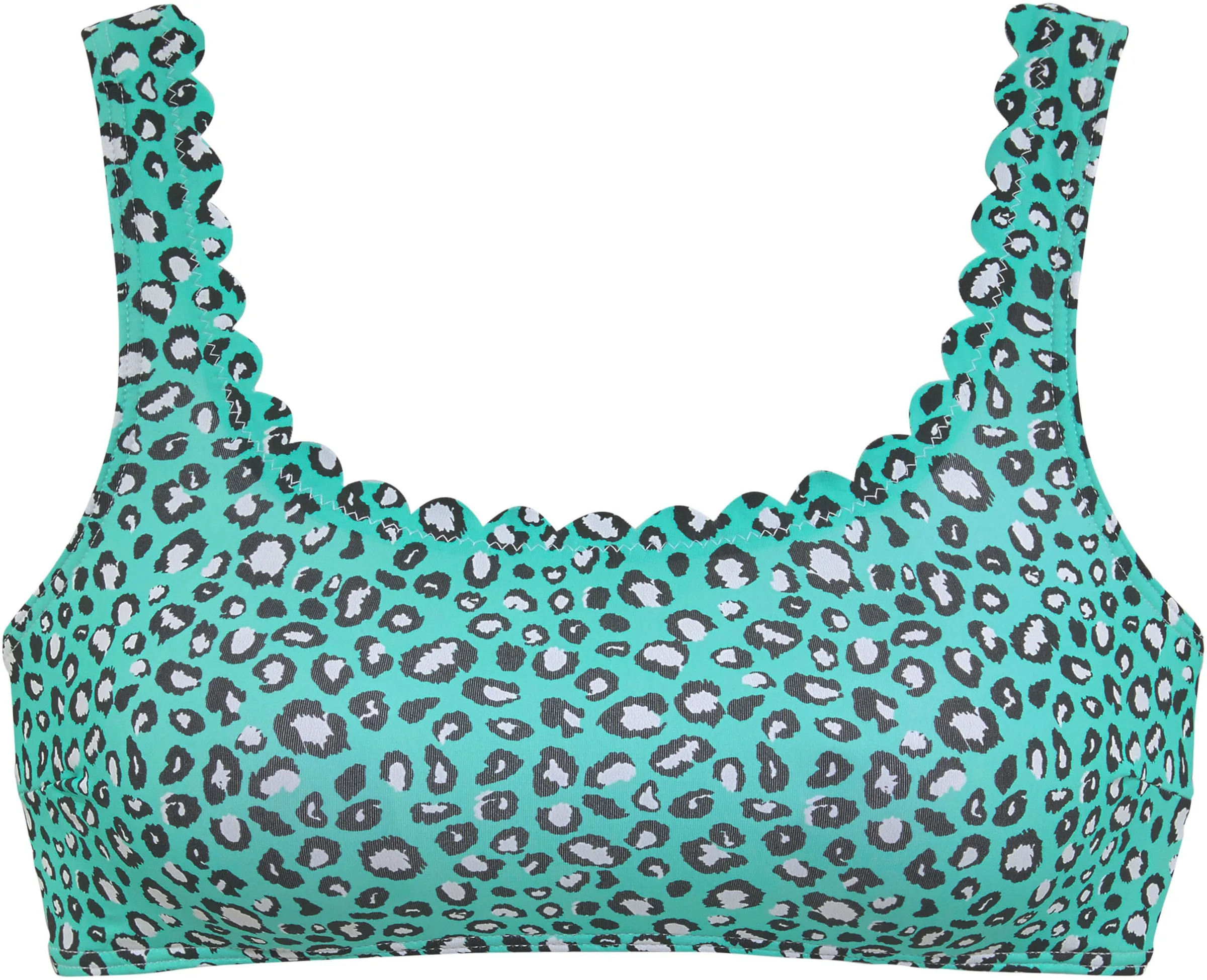 LASCANA Bustier-Bikini-Top in mint-bedruckt