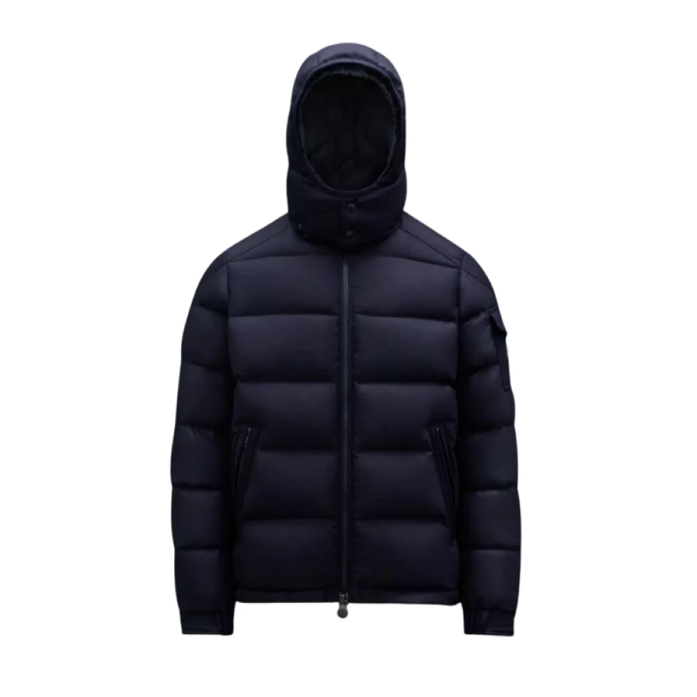 Marineblaue Montgenevre Flanell Kapuzenjacke
