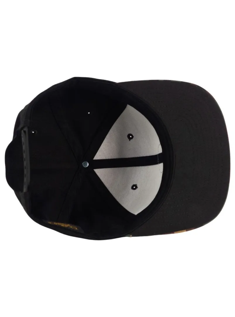 Meatfly Gruman Premium Snapback Cap Schwarz/Camouflage