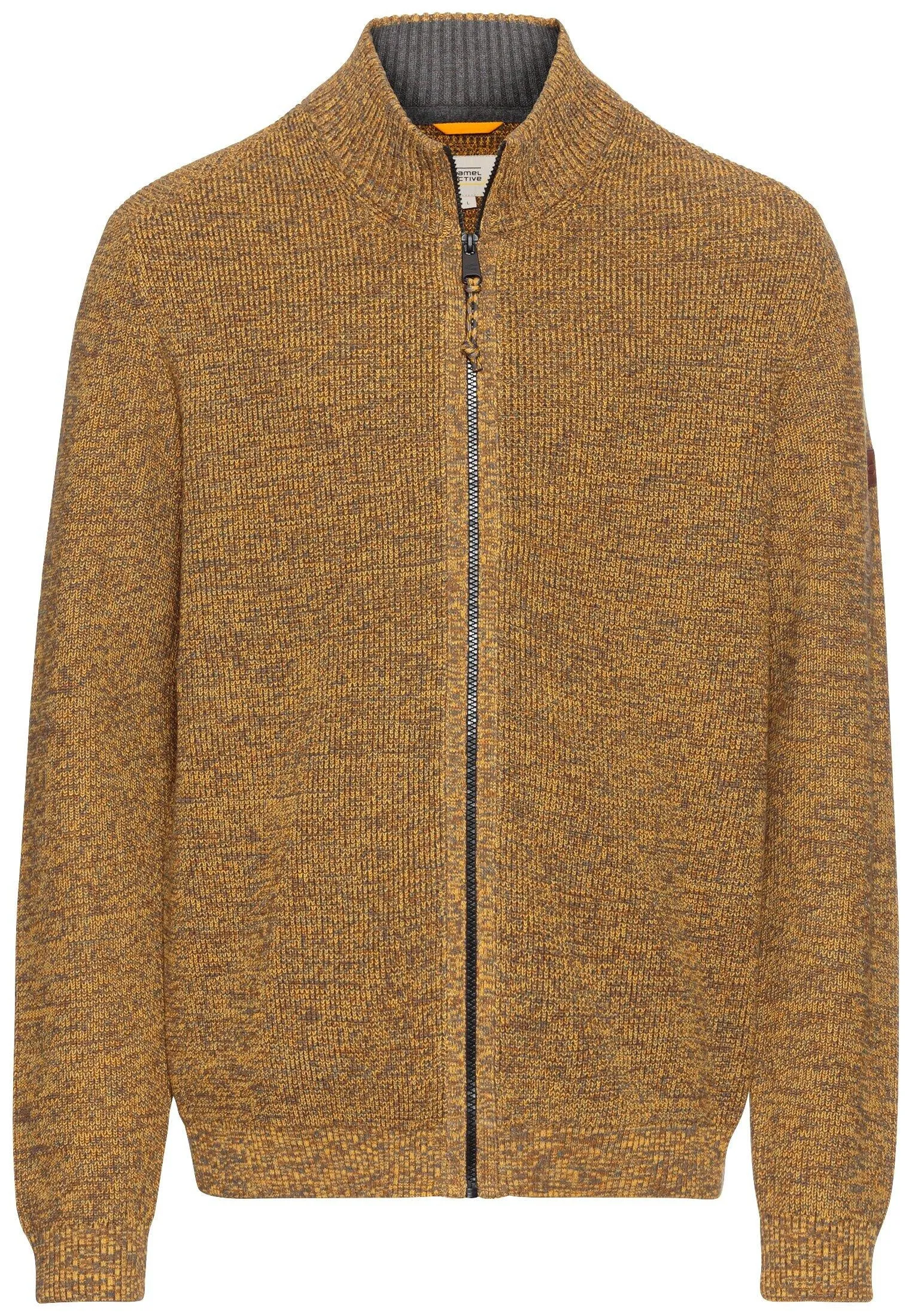 Melierte Strickjacke