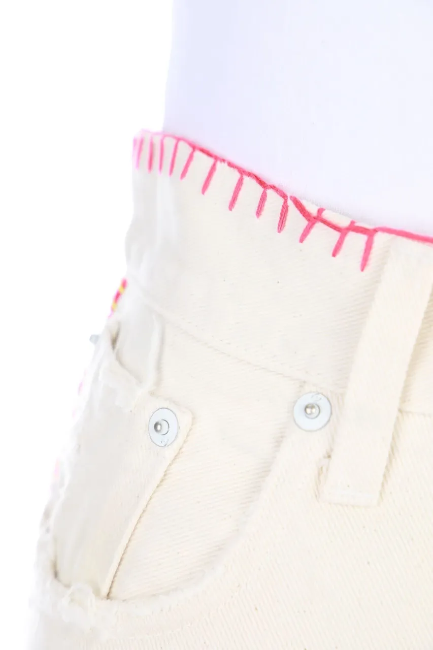 (+)people - Boho-Jeans mit Stickereien - W27