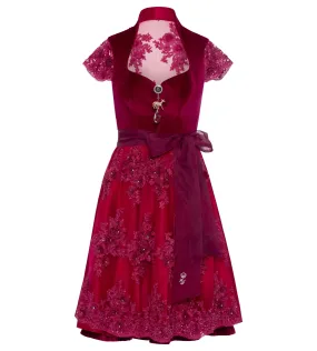 Pinkes Dirndl mit transparentem Rücken