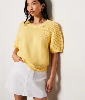 Pullover mit kurzen Ärmeln COTON
