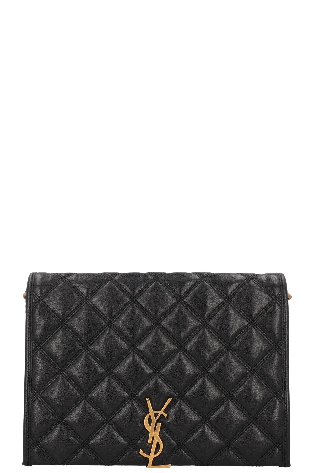 SAINT LAURENT Becky Shoulder Bag Quilted Black