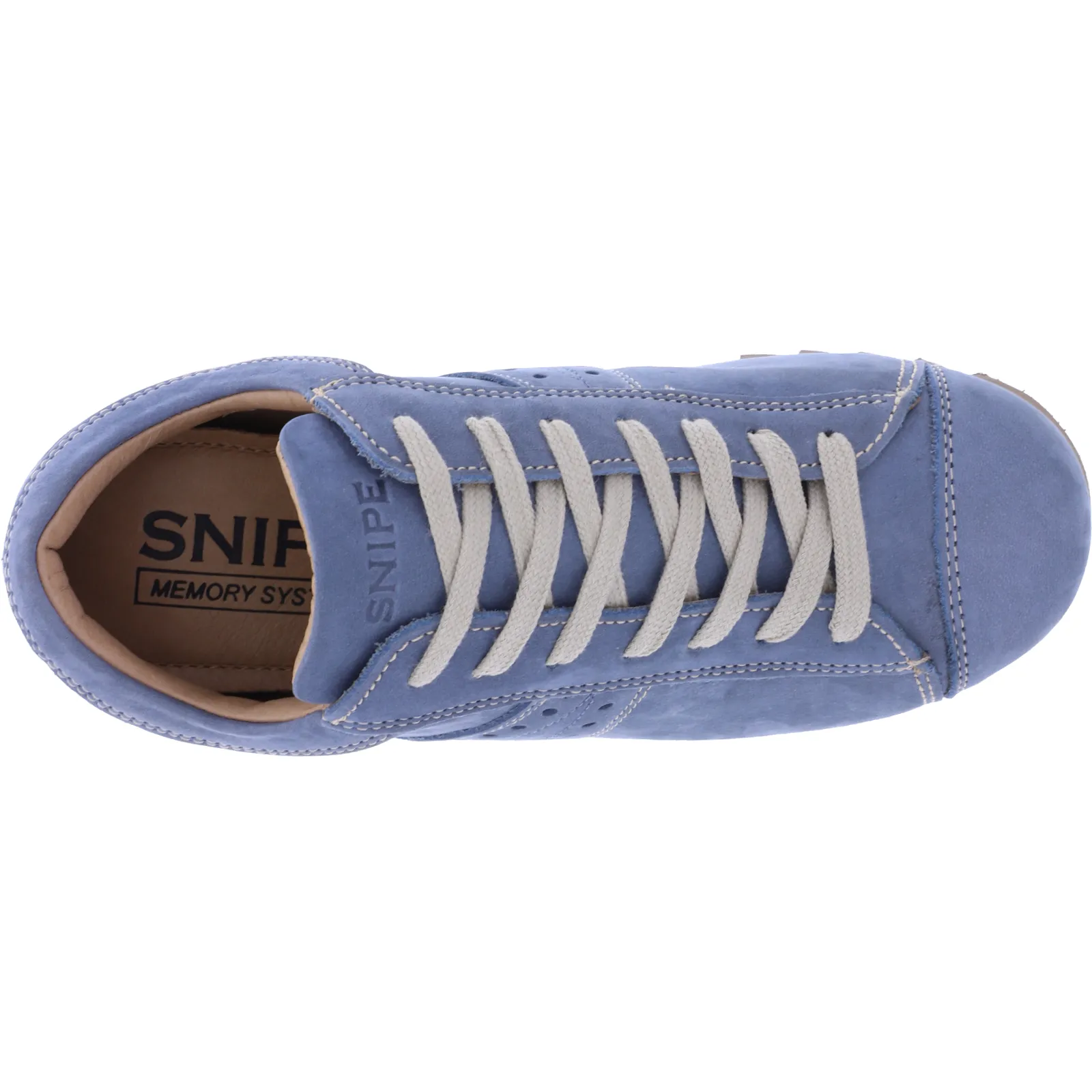 Snipe | Modell: Rippel Sport | 42285-037 | Jeans-Blau Leder | Unisex Schnürschuhe
