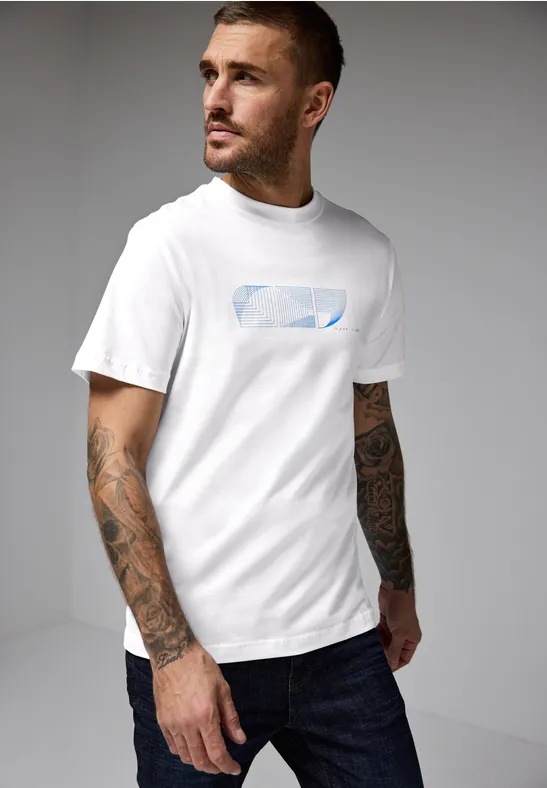 Street One MEN T-Shirt mit grafischem Print 