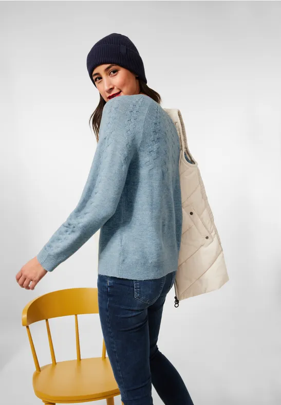 Street One Pullover im Zopfstrickmuster 