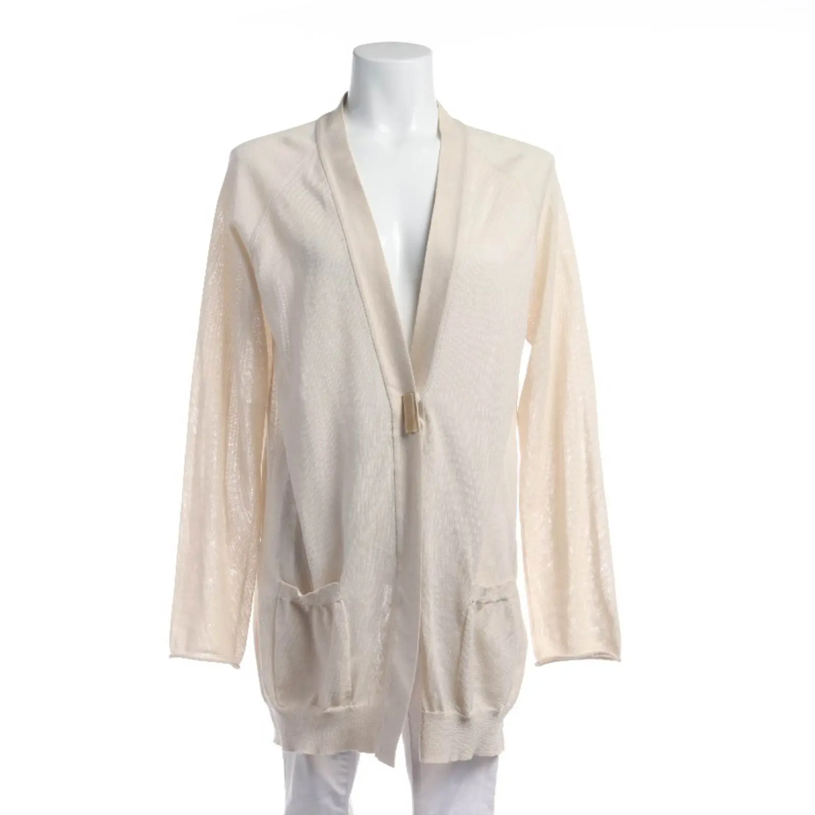 Strickjacke 2XL Weiß