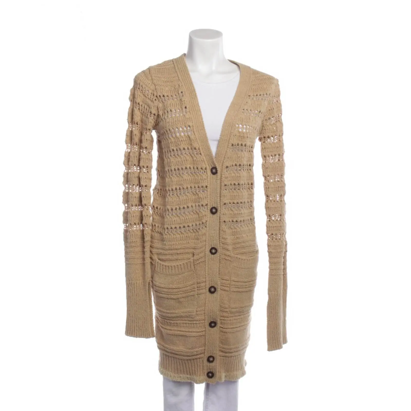 Strickjacke S Beige