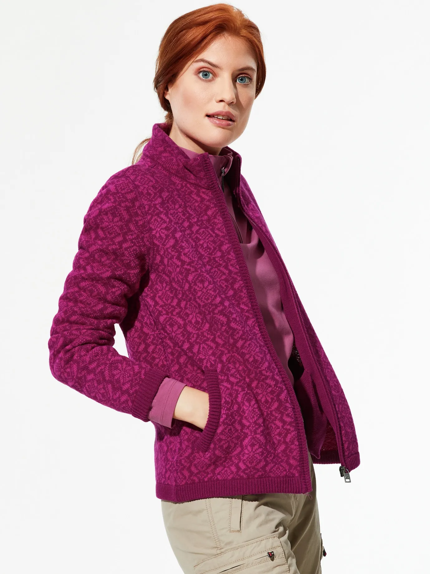Strickjacke Stern