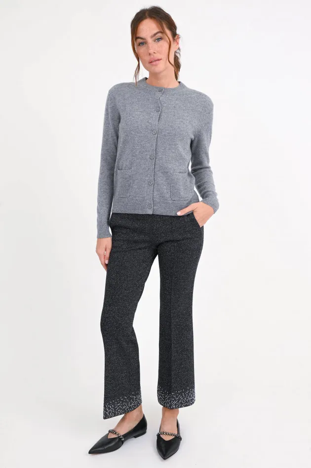 Strickweste aus Cashmere in Grau