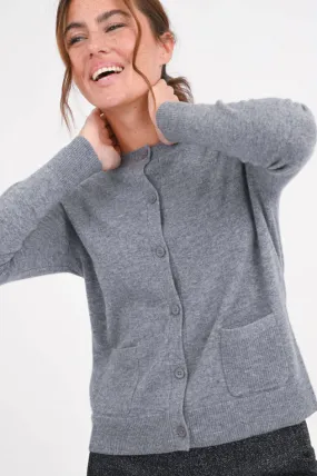 Strickweste aus Cashmere in Grau