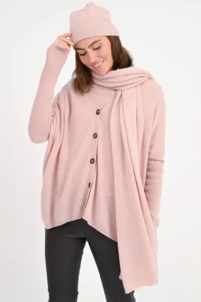 Strickweste aus Wolle und Cashmere in Rosa