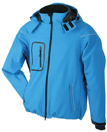 Wattierte Winter Softshelljacke | Herren