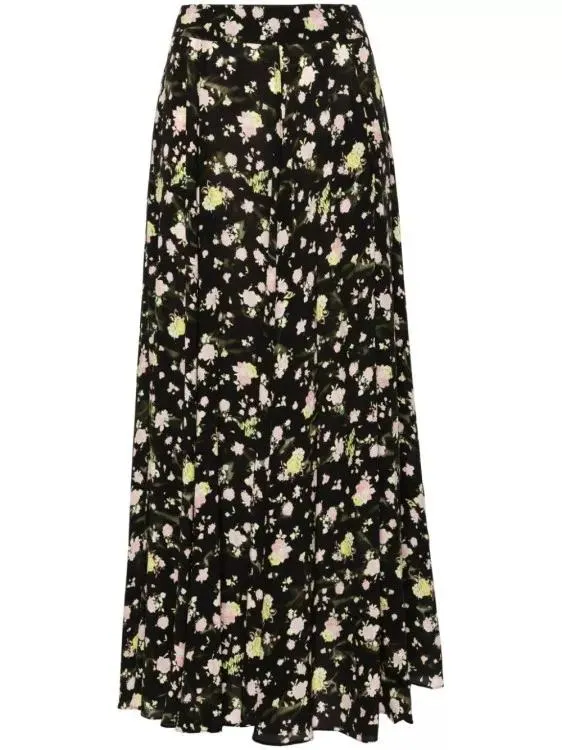   Zadig & Voltaire  Joyo Floral-Print Maxi Skirt Black